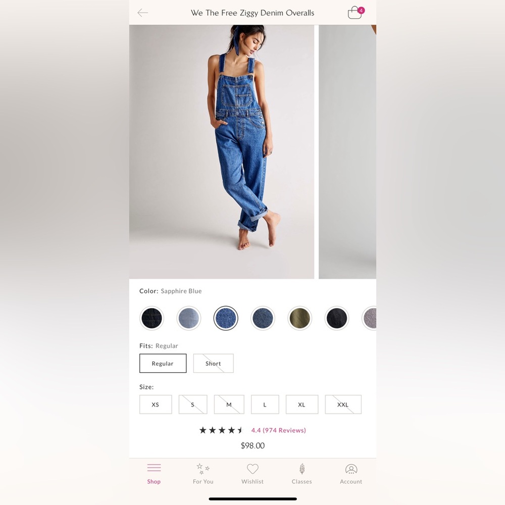 Free People Ziggy Overalls